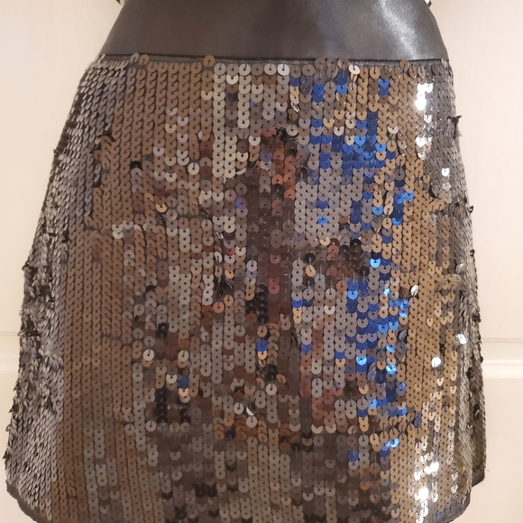 Express DesignStudio Sequence Mini Skirt - Picture 5 of 6